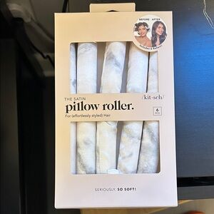 Kitsch Satin Pillow Rollers - Black